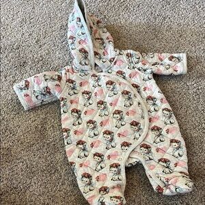 Organic little wings quilted puff baby suit new born